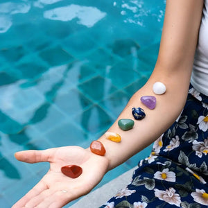 Natural Crystals and Healing Stones Kit - The Essential Chakra Healing Crystal Set