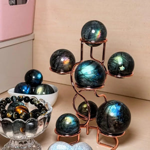 Natural Flash Labradorite Stone Sphere Polished Crystal Ball | Becky's Charms