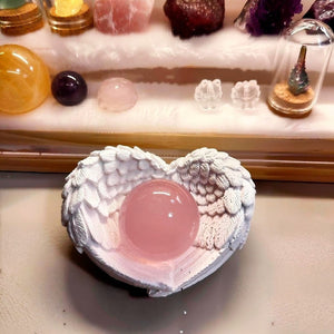 Natural Rose Quartz Sphere Polished Pink Crystal Ball becky's charms