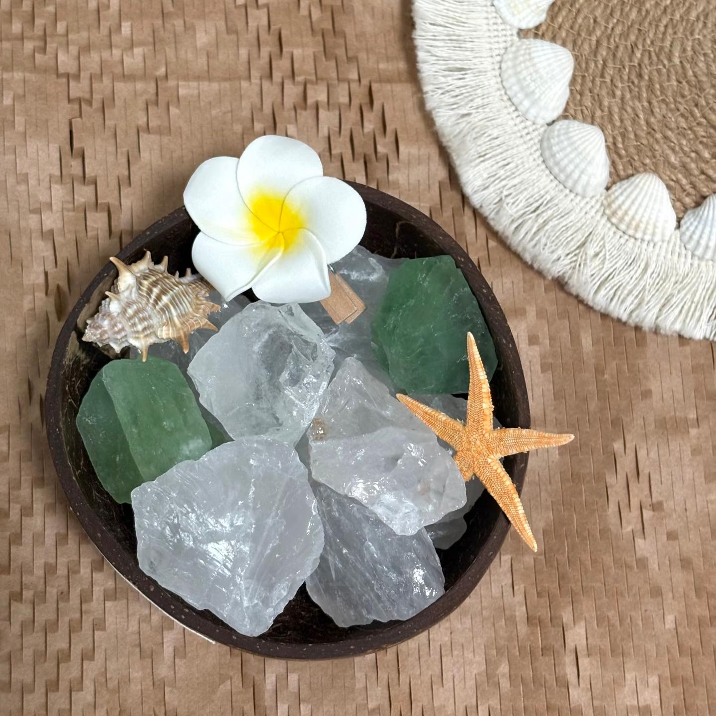 Natural Clear Quartz Rough Stones (3–5cm) | Irregular Raw Pieces | Diffuser Stones & Cleansing Crystals