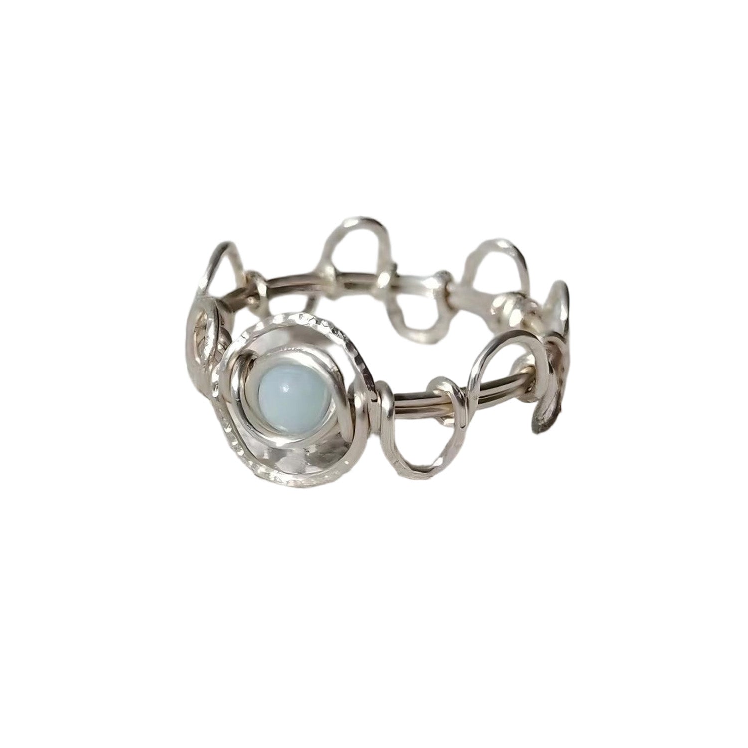 Shoushan Stone Handmade Wire Wrapped Ring