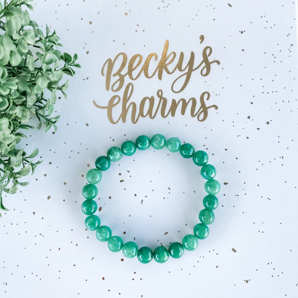Green aventurine bracelet for healing and chakra balance, handmade gemstone jewelry with natural crystals