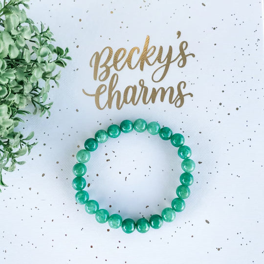 Green aventurine bracelet for healing and chakra balance, handmade gemstone jewelry with natural crystals
