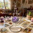 Handmade Crystal Suncatcher with Metal Stand - Boho Decor becky's charms