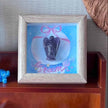 Framed angel crystal art with 'Dream' text, ideal for spiritual decor and chakra healing