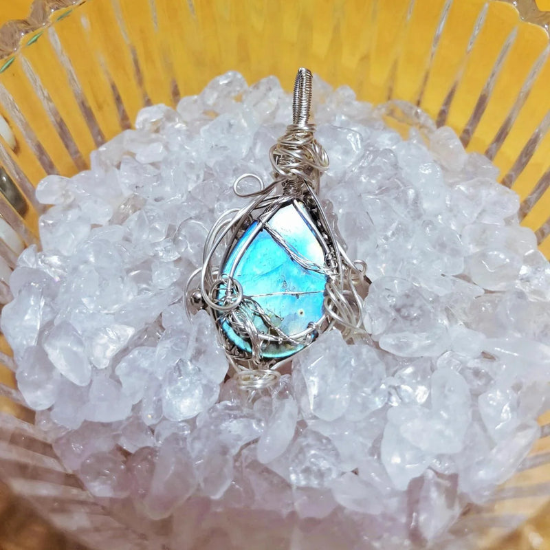 handcrafted high quality Labradorite Tree of Life Pendant with 925 Silver Necklace