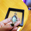 handcrafted high quality Labradorite Tree of Life Pendant with 925 Silver Necklace