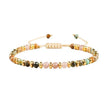 Handmade Braided Bracelet with Strawberry Quartz Faceted beads becky's charms