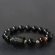 Black Obsidian Tiger's Eye Ebony Beaded Bracelet-Protection Bracelet becky's charms
