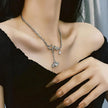 Ice Age Blue Irregular Crystal Necklace becky's charms