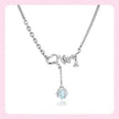 Ice Age Blue Irregular Crystal Necklace becky's charms